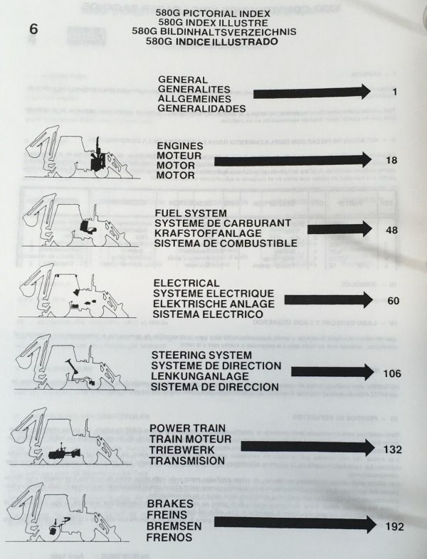 Case 580G Loader Backhoe Parts Manual Catalog Operators Owners Set Book - Image 2