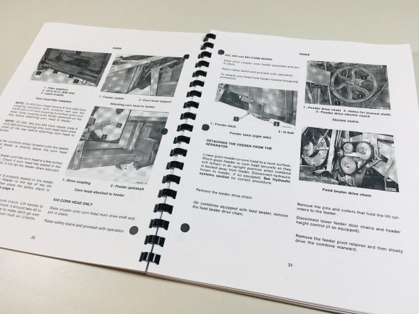 International 715 Combine Operators Owners Manual Maintenance Adjustments - Image 7