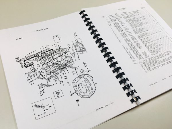 Parts Manual Book For Massey Ferguson Mf 1105 1135 Tractors Catalog Diagrams - Image 4