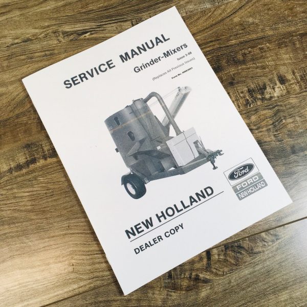 Ford New Holland 340 350 351 352 353 Grinder Mixers Service Manual Repair Shop