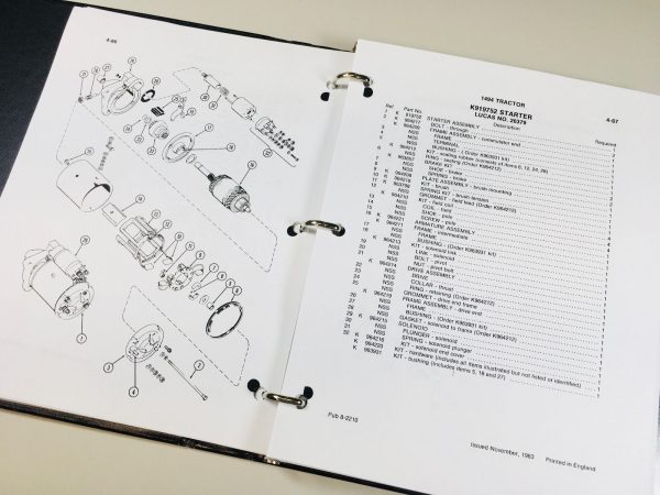 Case 1494 Tractor Service Repair Manual Parts Catalog Shop 3 Book Set Workshop - Image 11