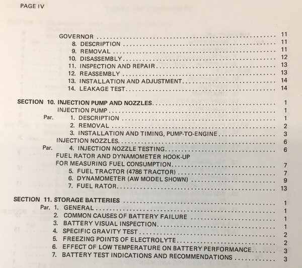 International V800 Diesel Engine Service For 4786 Ag Tractor Repair Manual Book - Image 5