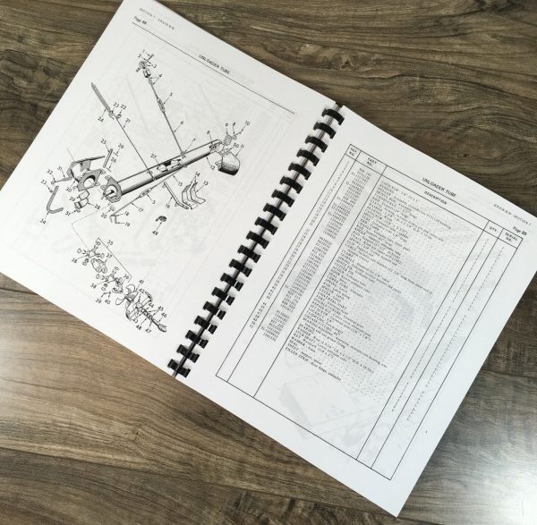 Oliver 7600 Combine Parts Manual Catalog Book Assembly Schematics Exploded Views - Image 7