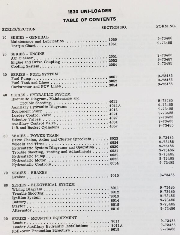 Case 1830 Uni Loader Skid Steer Service Parts Operators Manual Factory Shop Set - Image 5