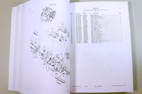 Massey Ferguson Mf30 Industrial & Turf Tractor Parts Catalog Manual 1970-1976 - Image 5