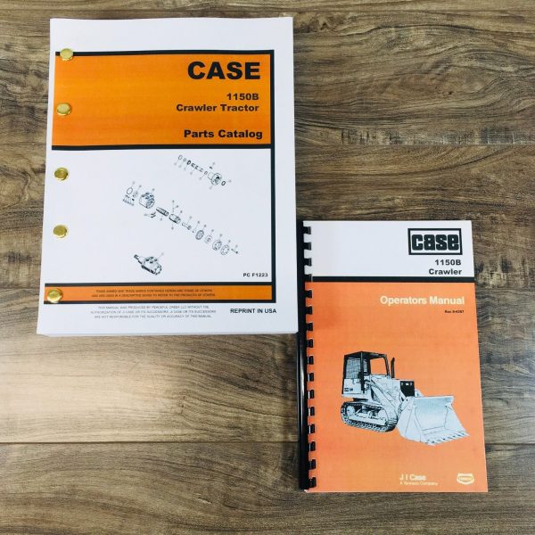 Case 1150B Crawler Parts Catalog Operators Manual Owners Set Catalog Book