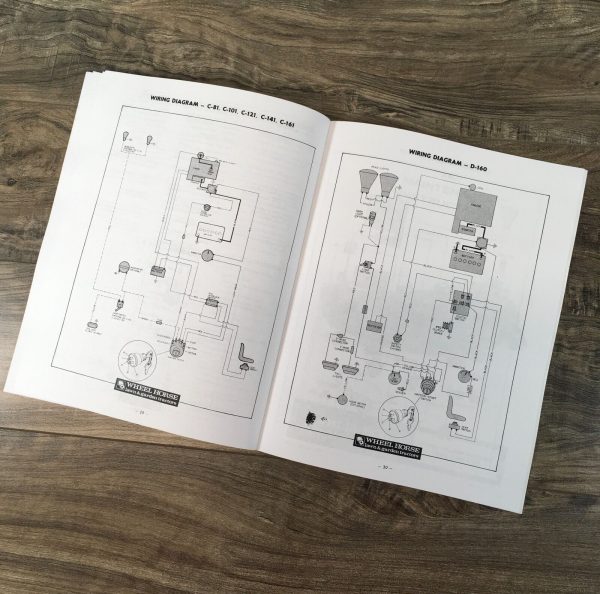Wheel Horse C-161 D-160 D-200 Lawn Tractor Service Operators Manual Set - Image 5