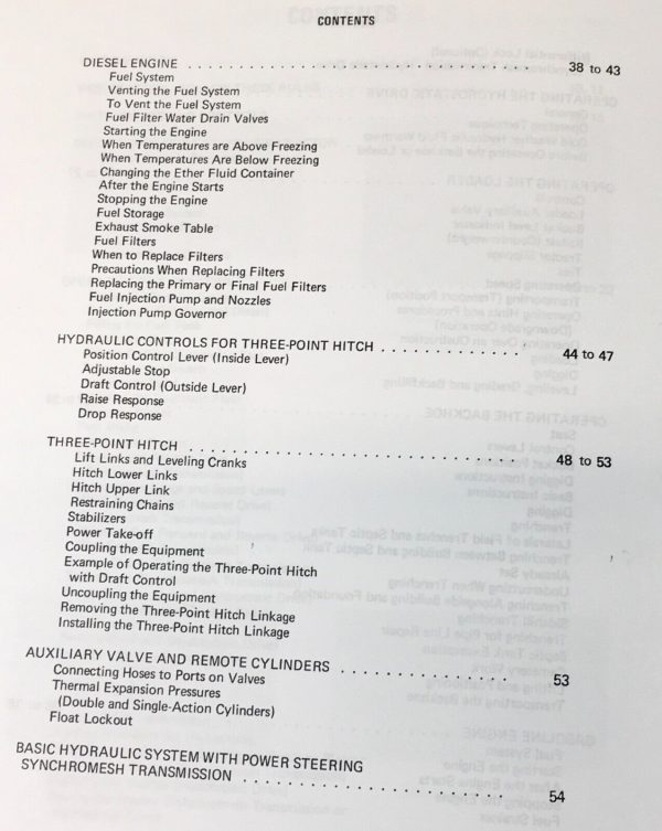 International 2400B2405B 2410B 2412B Tractor Parts Operators Manual Set D179 - Image 4