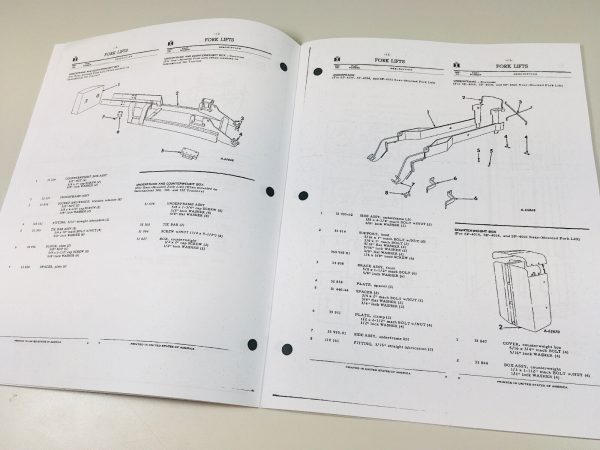 International 240 300 330 340 Tractor Harlo Forklift Service Parts Manual Set Ih - Image 4