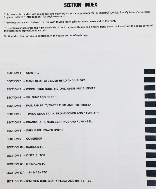 International U-175 U175 Power Unit 4 Cylinder Gas Engine Service Manual - Image 2