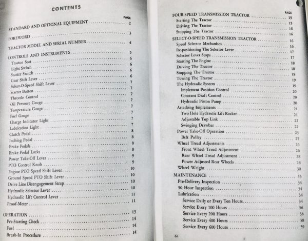 Ford 601D 801D 671 681 841 871 881 Diesel Tractor Operators Owners Manual - Image 6
