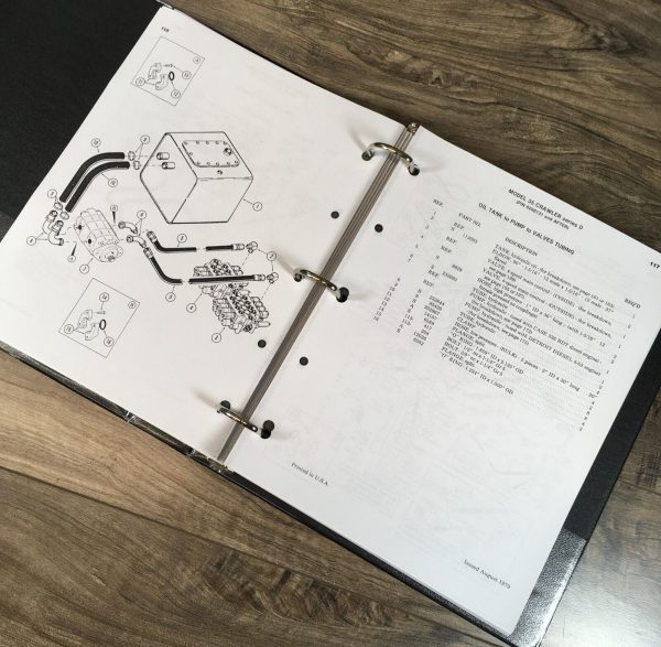 Drott Case 35D Crawler Excavator Service Manual Parts Catalog Operators Set - Image 8