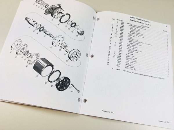 Case 1816C Uni-Loaders Service Manual Parts Catalog Repair Shop Book Set - Image 9