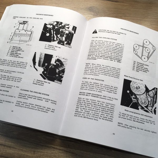 Ih International 284 Gas Diesel Tractor Parts Operators Manual Set Owners Books - Image 8