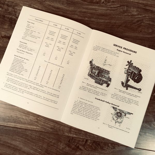International 3600 Series A Diesel Tractor Service Parts Operators Manual Set - Image 11