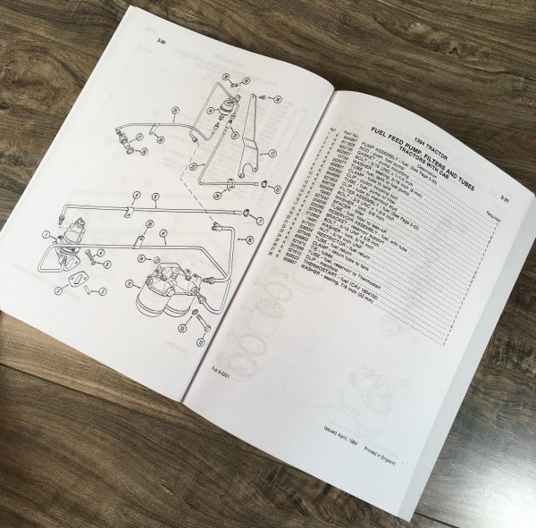 Case 1394 Tractor Parts Manual Catalog Book Assembly Schematic Exploded Views - Image 3