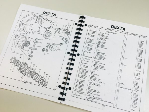 Fordson Dexta & Super Dexta Tractor Parts Operators Manual Owners Set Catalog - Image 8