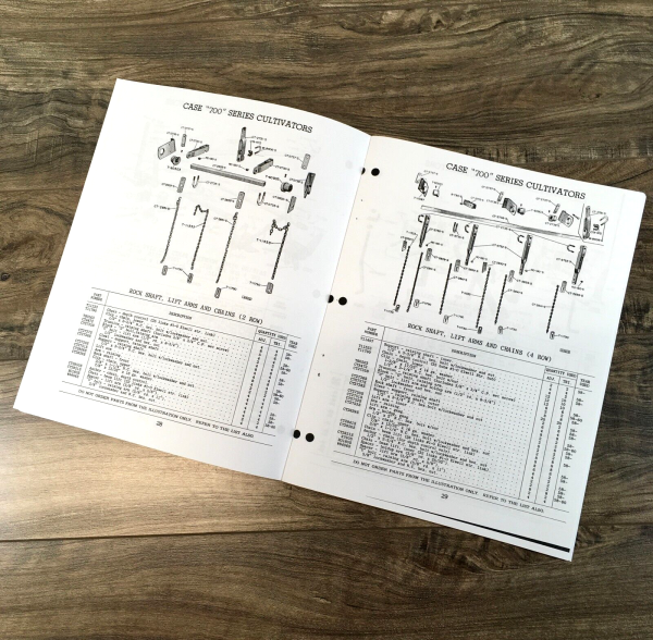 Case 700 Series 720 740 723 743 Two & Four Row Cultivators Parts Manual Catalog - Image 4