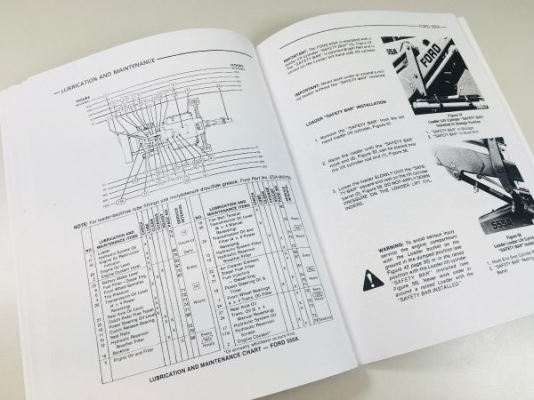 Ford 555A Tractor Loader Backhoe Operators Owners Manual Maintenance Operation - Image 7