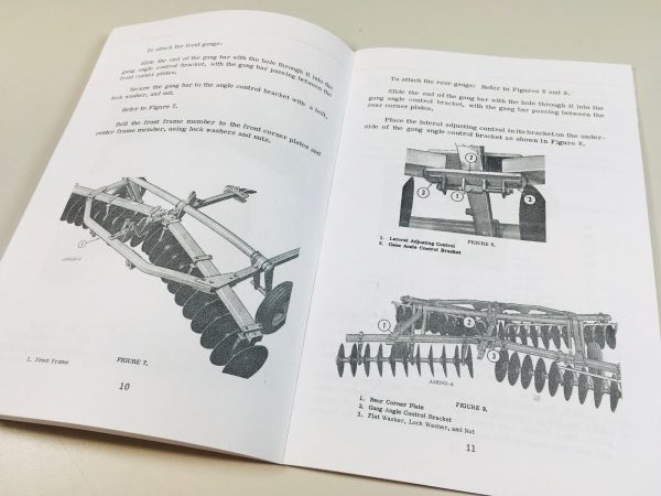 Case B Bw Wheel Type Disk Harrow Operators Owners Manual Maintenance Adjustments - Image 3