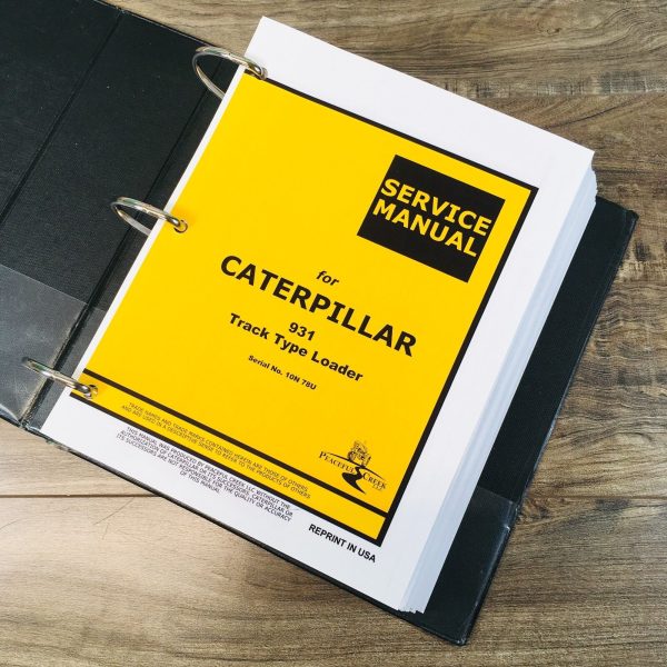 Service Manual For Caterpillar 931 Traxcavator Technical Workshop 10N-UP 78U-UP - Image 2