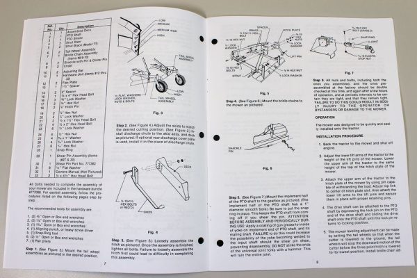 Long 1760 1761 1762 Rotary Mower Cutter Operators Parts Manual List 48" 60" 72" - Image 4