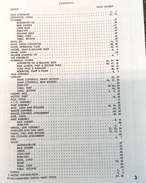 New Holland 1037 Automatic Bale Wagon Parts Manual Catalog Assembly Schematic NH - Image 2