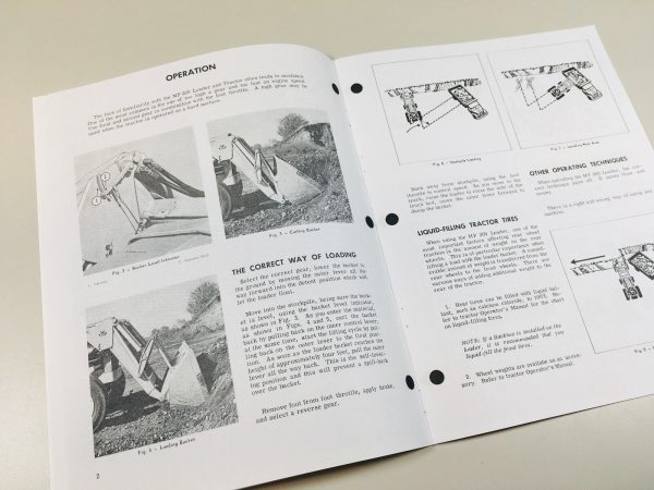 Massey Ferguson Mf 200 Loader Operators Owners Manual Maintenance Adjustments - Image 3