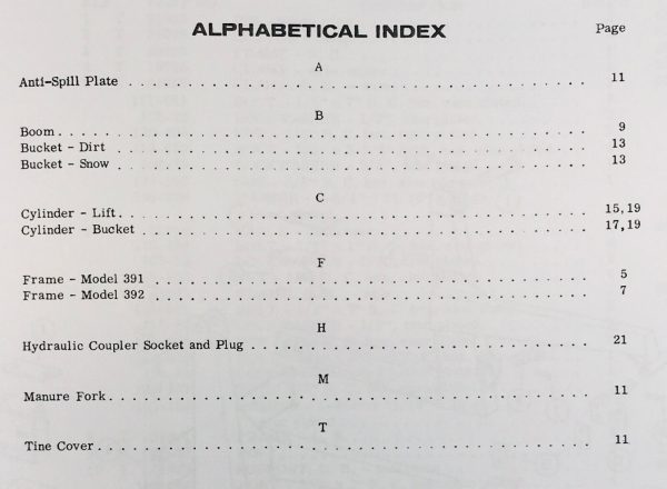 Case 391 392 Loader For 430 530 540 Tractors Parts Manual Catalog Book Assembly - Image 2