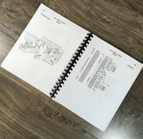 Allis Chalmers 840D Wheel Loader 844D Forklift Parts Manual Catalog Schematics - Image 5