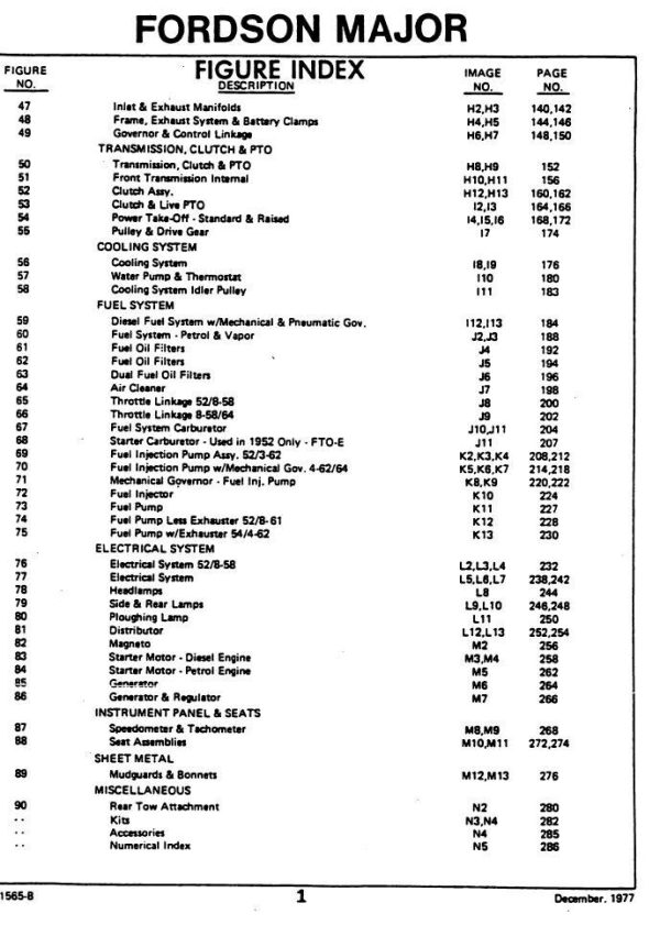 Ford Fordson Super Major Tractor Service Repair Manual Parts Set Catalog Book - Image 4