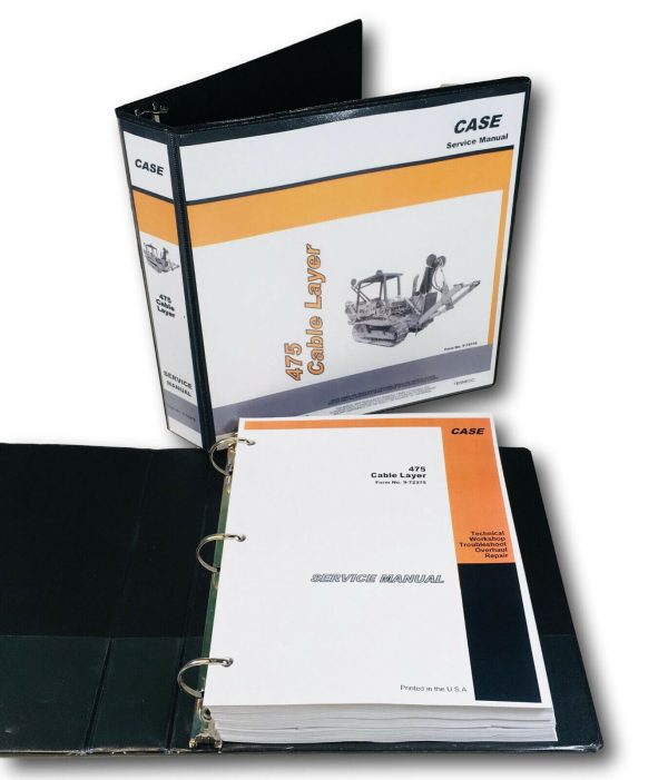 Case 475 Cable Layer Service Manual Repair Shop Technical Book Workshop Overhaul