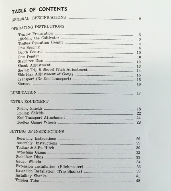 Case 100 Series 140 144 160 166 Row Crop Cultivator Parts Operators Manual Set - Image 3