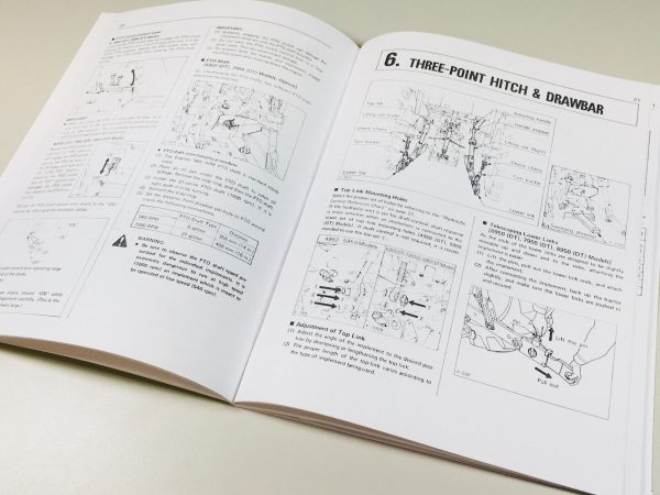 Kubota M4950 M5950 Tractor Operators Owners Manual Parts Catalog Set - Image 6