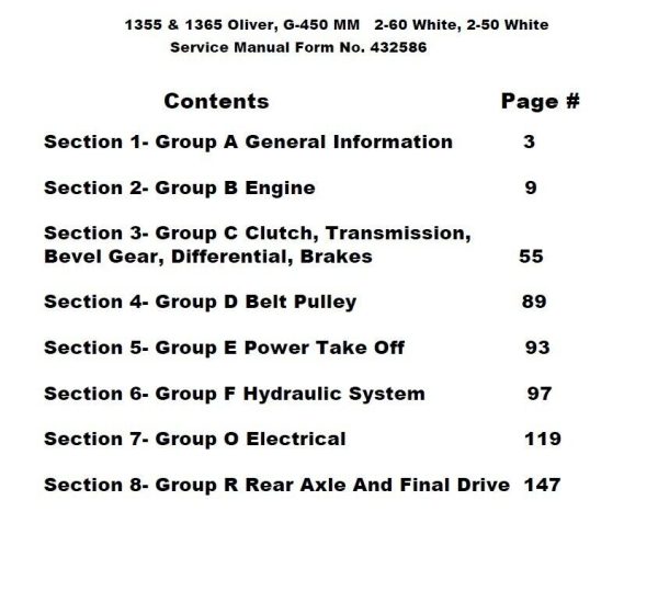 White 2-60 Tractor Service Parts Operators Manual Set Repair Workshop Shop Book - Image 6