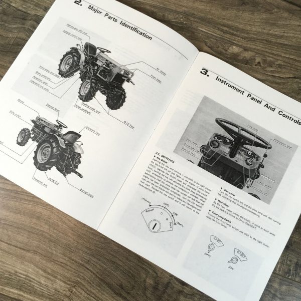 Kubota B6100 B6100E B7100 Tractor Operators Manual Owners Book Maintenance - Image 3