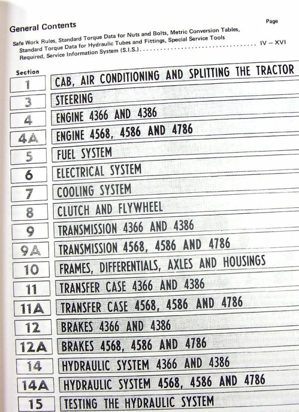 Farmall International 4786 Tractor Service Manual Repair Technical Overhaul Set - Image 2