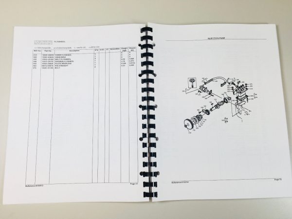 Kubota B7200E Tractor Parts Assembly Manual Catalog Exploded Views Numbers - Image 3