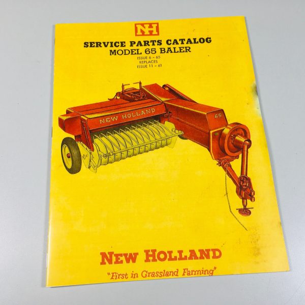 New Holland 65 Baler Parts Manual Catalog