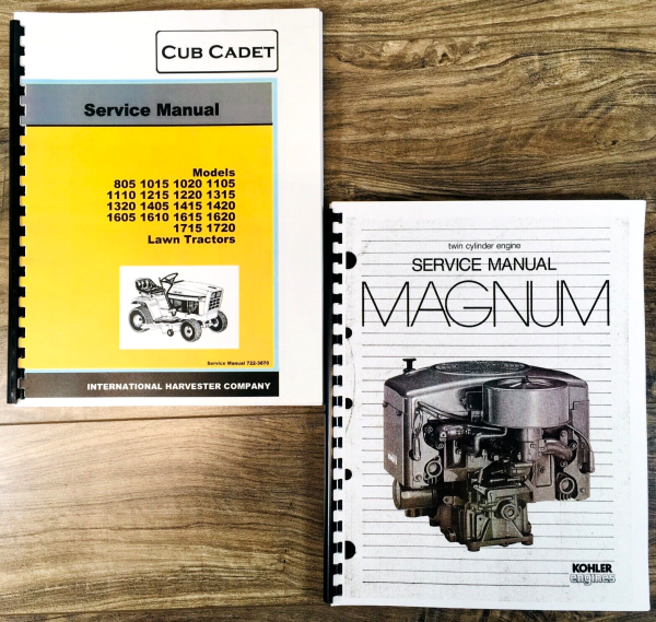 Cub Cadet 1415 1420 1615 1620 1715 1720 Lawn Garden Tractor Service Manual Set