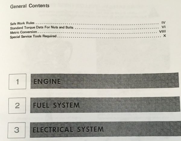 International 4120 4130 Skid Steer Load Isuzu Engine Service Repair Shop Manual - Image 2