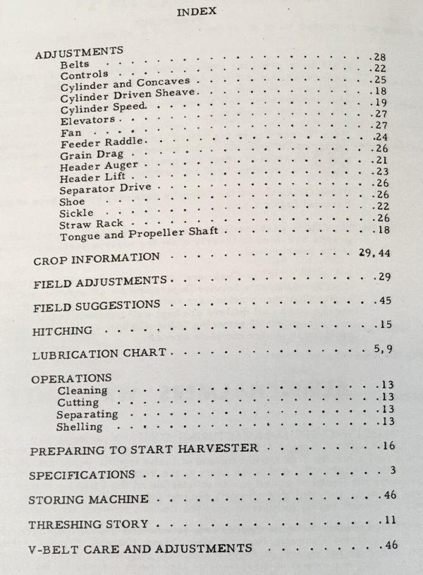 Allis Chalmers 72 Harvester Operators Owners Parts Catalog Manual Combine Ac - Image 2