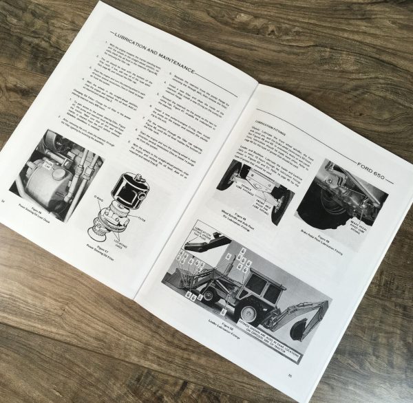 Ford 650 Tractor Loader Backhoe Operators Manual Owners Book Maintenance - Image 11