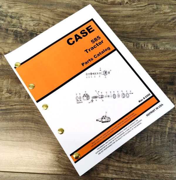 Case IH 585 Tractor Parts Manual Catalog Book Assembly Schematic Exploded Views