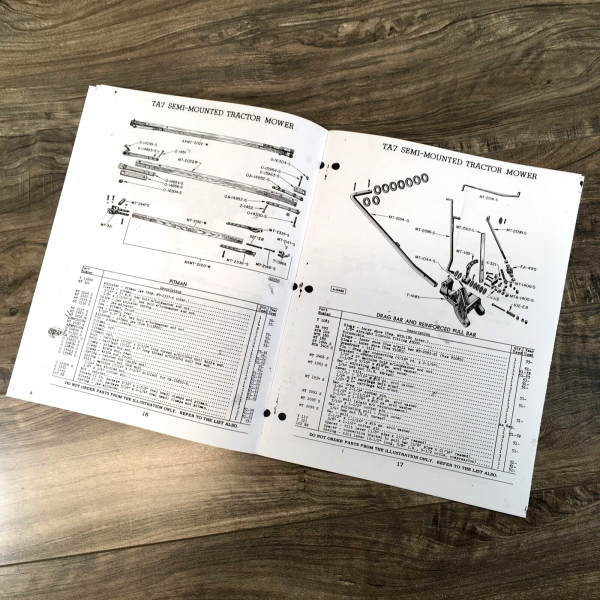 Case TA7 Power Mower Semi-Mounted Parts Manual Catalog Sickle Bar Mower - Image 5