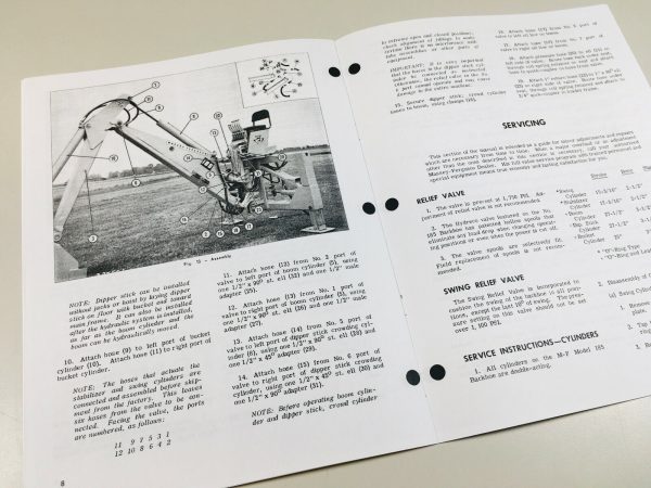 Massey Ferguson Mf 185 Backhoe Operators Owners Manual Maintenance Adjustments - Image 4