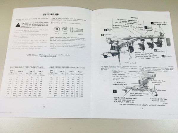 International Ih 720 Moldboard Plow Owners Operators Manual 4 5 6 Furrow Adjust - Image 5