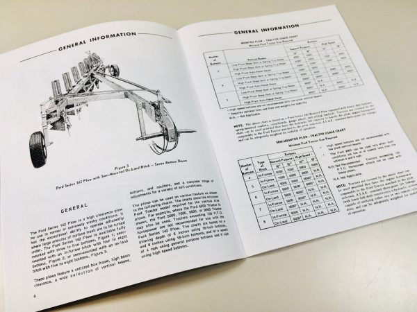 Ford 142 Plow Operators Owners Assembly Manual Set - Image 4