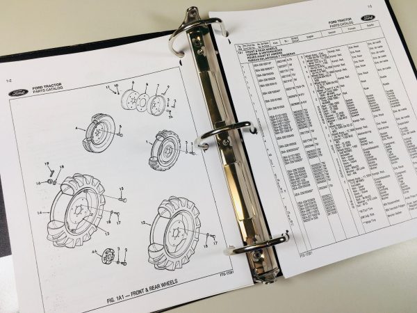 Ford 1100 Tractor Service Manual Parts Catalog Suppelement Repair Shop Book Set - Image 6