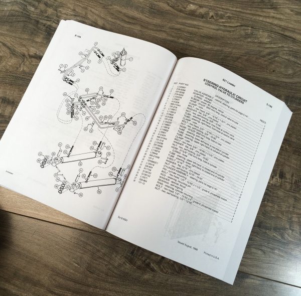 Case 621 Articulated Wheel Loader Parts Catalog Operators Manual Owners Set - Image 11